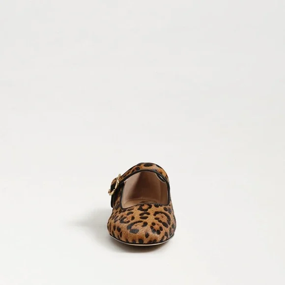 Sam Edelman Leopard Brahma Hair Leather Ballet Flats 7 1/2 NWT - Picture 4 of 14